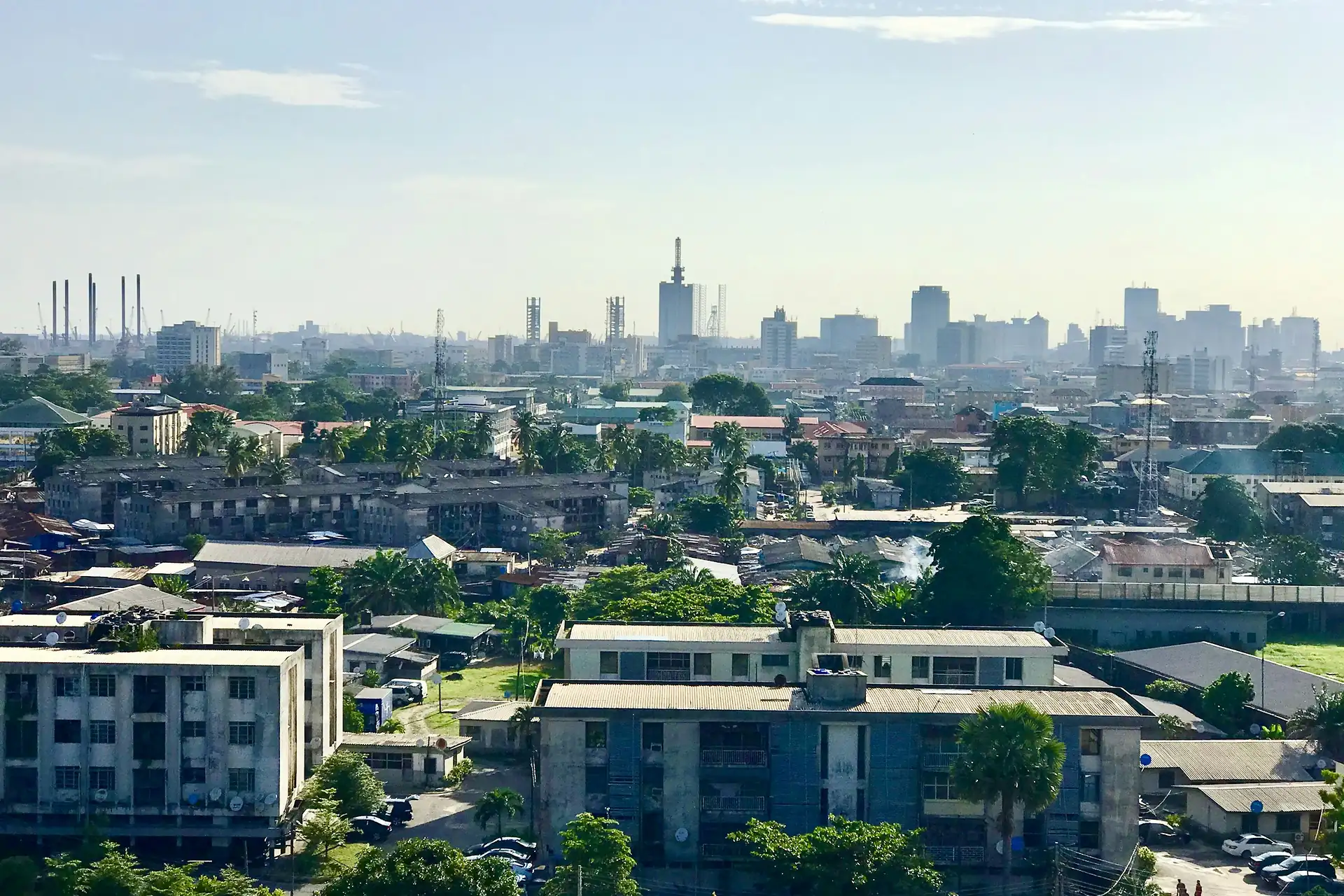 The Lagos skyline